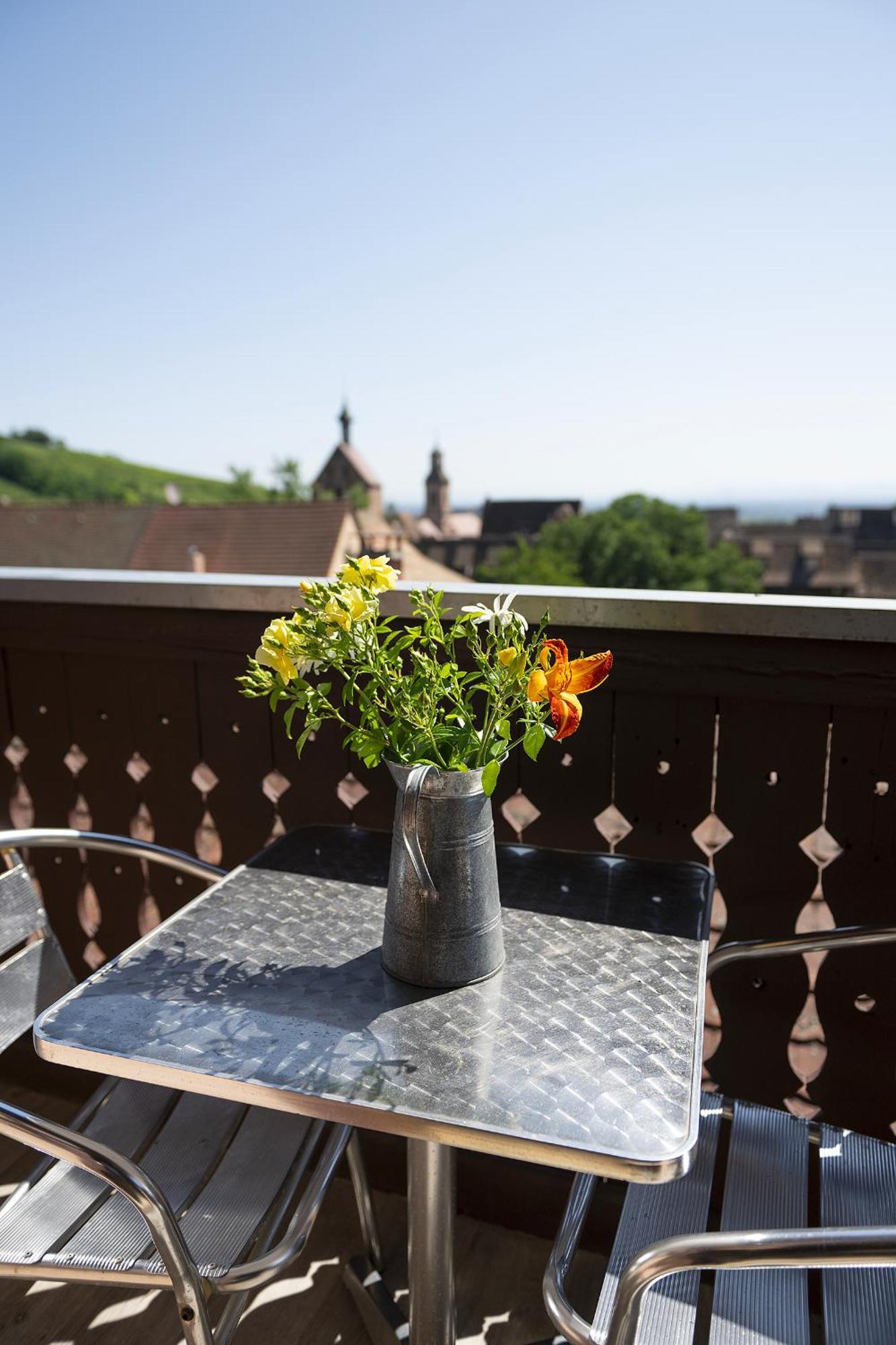 Riesling - Vue Imprenable Sur Le Vignoble - Renove Recemment - Parking Gratuit Apartment Riquewihr Bagian luar foto